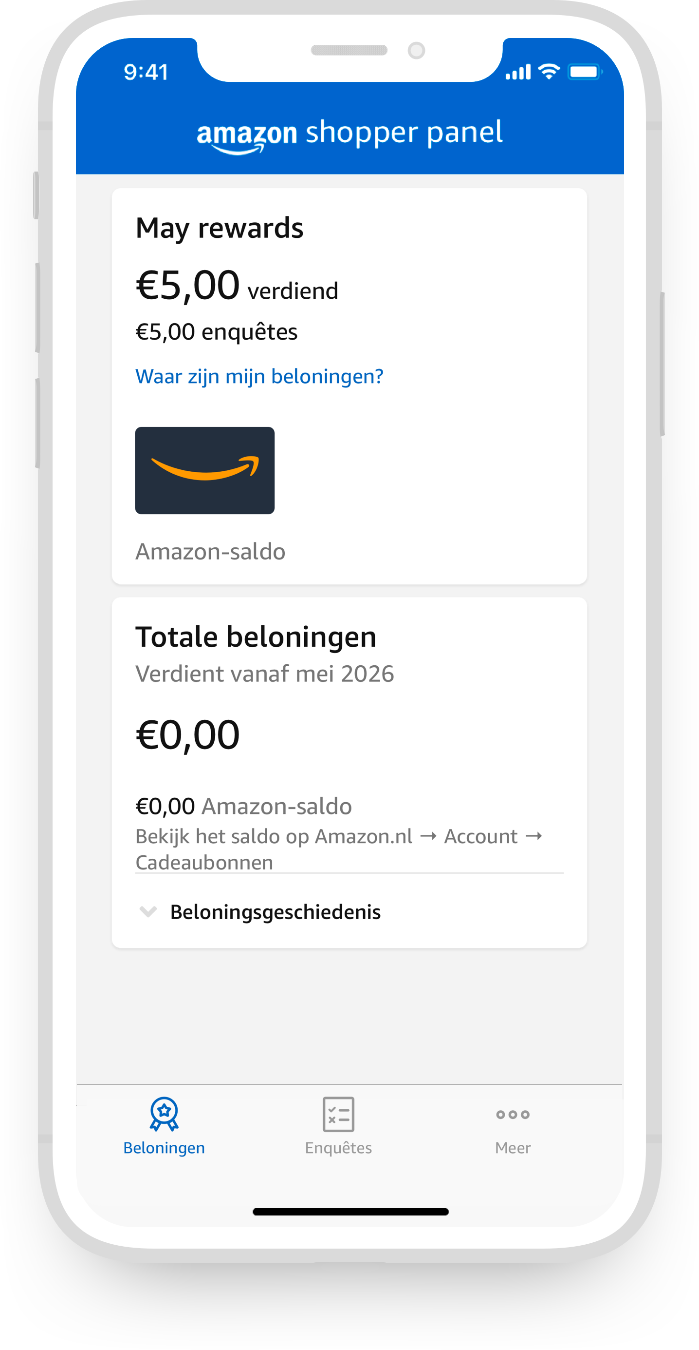 Screenshot of Shopper Panel app